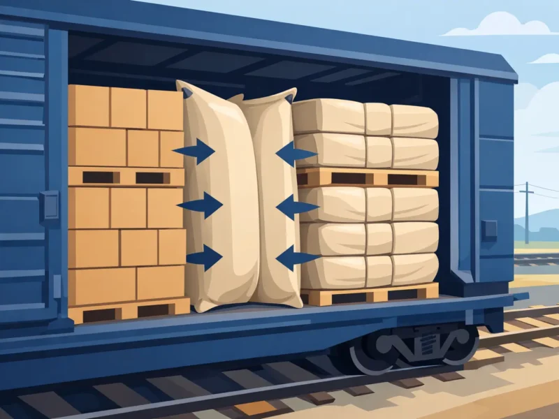 Railcar Dunnage Bags That Prevent Load Shift