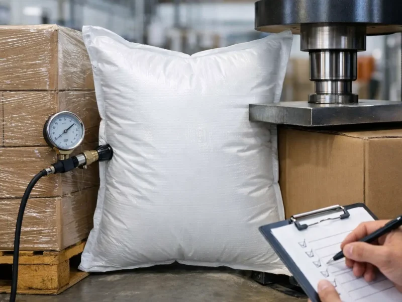 What Dunnage Bag Quality Testing Should Prove
